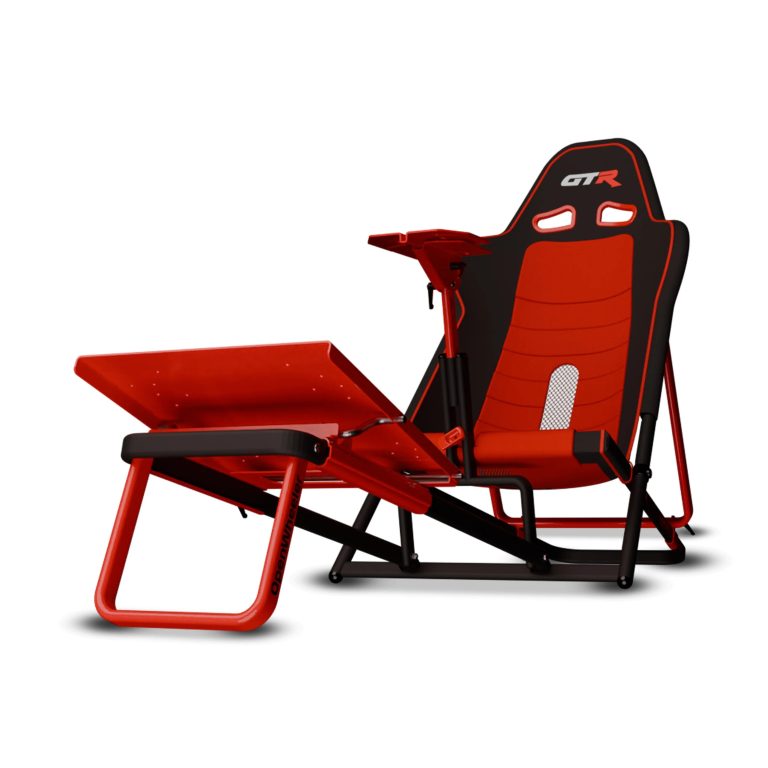 Compact, portable sim rig for home racing and flight sims